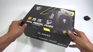 Unboxing Power Supply MSI MAG AB50GL PCIE5 GOLD #flaminkgosh