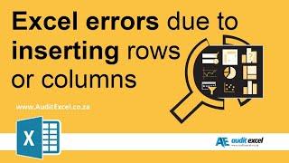 Insert row/ column causes SUM errors