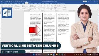 How to insert vertical line between columns in Microsoft Word?