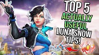 5 ACTUALLY USEFUL Luna Snow Tips! (Marvel Rivals Guide)