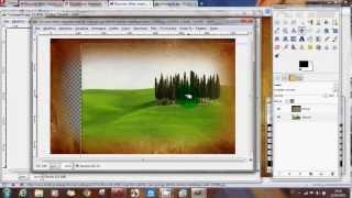 bordo sfumato con un' immagine- tutorial gimp