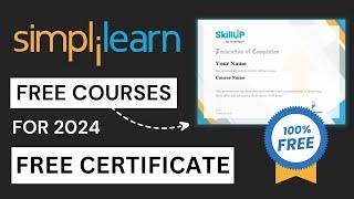 How to learn FREE Online Courses with Certificates Simplilearn Free Courses Online with Certificates