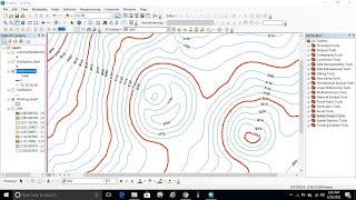 How to Extract Contour lines and DEM from ArcGIS