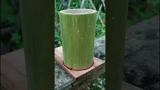 Use to bamboo make Piggy bank ,To save money -DIY#shorts