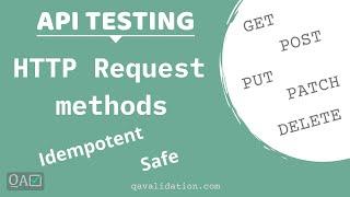 HTTP common request methods | Idempotent & Safe methods