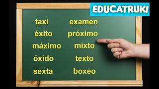 DICTADO de PALABRAS - X | EDUCATRUKI