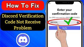 How To Fix Discord Verification Code Not Receive Problem [2023] | Discord phone verification