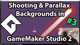 GameMaker Studio 2 Top-Down Shooter Tutorial - #03 - Parallax Backgrounds and Shooting