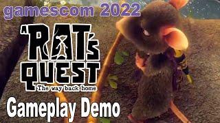 A Rat's Quest The Way Back Home Gameplay Demo gamescom 2022 [HD 1080P]