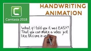 HandWriting Animation in Camtasia 2018 | Tutorial