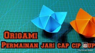 Cara membuat origami Permainan jari Cap Cip Cup _ Origami