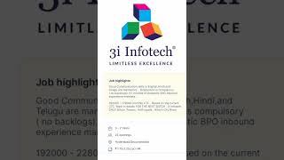 3i infotech Walk in interview #offcampushiring2023 #freshershiring #walkininterview