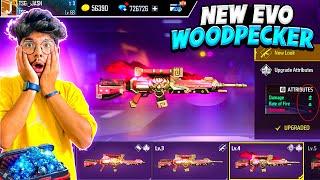 Free Fire I Got New Evo Woodpecker Gun Skin️ Upgraded To Max Level -Garena Free Fire