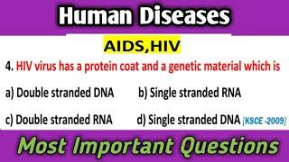 HIV, AIDS - Human Diseases - Most Important Questions