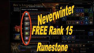 Neverwinter Get Your Free Rank 15 Runestone