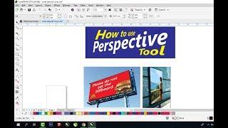 How to use perspective tool in CorelDraw