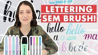 COMO FAZER LETTERING SEM BRUSH PASSO A PASSO | Marina Viabone