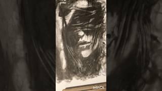 All Is Mind…A Beauty Of Charcoal #art #portrait #sketch #artist #drawing #charcoal  #poppinportraits