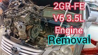 How To Remove 2GR-FE V6 3.5L Engine Of Toyota Avalon