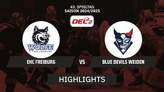 DEL2: EHC Freiburg vs. Blue Devils Weiden I Highlights - 43. Spieltag | SDTV Eishockey