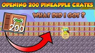 OPENNING 200 SUPER PINEAPPLE PARTY CRATE BOX !? - GROWTOPIA PINEAPPLE PARTY EVENT 2021