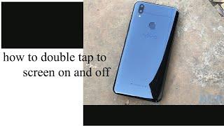 how to set or enable double tap screen on and off in vivo v9(1727)