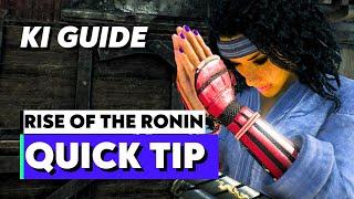 Secrets To Better Stamina (KI) | Rise Of The Ronin Quick Tips