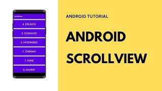 Android ScrollView || Android scrollview tutorial || ScrollView in Android || Android Tutorial