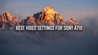 Sony A7III Setup For Videography | Best Settings