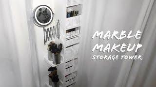 DIY | MAKEUP VANITY STORAGE TOWER | SMALL ROOM