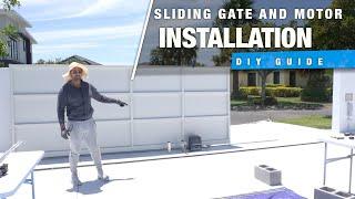 How to Install Automated Sliding Gate and Motor | DIY First Time