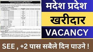 Madesh Pradesh Loksewa Kharidar Vacancy 2081 | Madesh Loksewa 4th Level Vacancy 2081