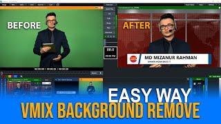 How To vMix Background Removed | vMix Chroma Key And Green Screen Remove