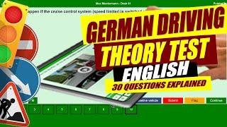 german driving license theory exam how to pass driving test in germany learn 30 questions in english