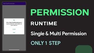 How to implement runtime Permission in Android || runtime permission || android permission tutorial