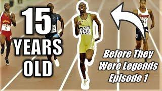 When a 15-YEAR-OLD Usain Bolt SHOCKED the World || Before They Were Legends - Episode 1