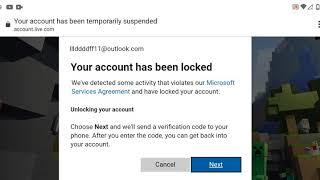 locked out my minecraft account