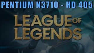 League of Legends on Pentium N3710(Intel HD Graphics 405)[720p, Very Low]