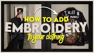 How To Sew Patches (EMBROIDERY) Onto Your Clothing! l By Hands