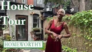 HOUSE TOUR | A Stylish, DIY-Inspired Brooklyn Townhouse Apartment with A Beautiful Garden Patio