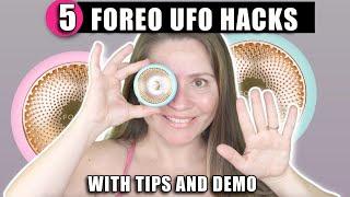 5 FOREO UFO HACKS | TIPS WITH DEMONSTRATION