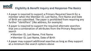 Eligibility Benefits 101