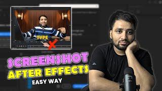 How to take a screenshot in After Effects | how to use Snapshot in After Effects Tutorial in [hindi]