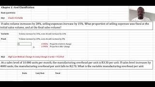 BQ1 || Chap2 - Cost Classification - Fixed v Variable || MAC3761