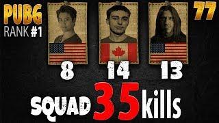 PUBG Rank 1 - Grimmmz Anthony & Shroud 35 kills SQUAD - PLAYERUNKNOWN'S BATTLEGROUNDS #77