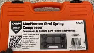 OEM MacPherson Strut Spring Compressor product review and demonstration. Episode 81.