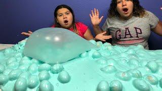 6 GALLONS OF SUPER FLUFFY EASTER EGG SLIME - MAKING A GIANT SUPPER FLUFFY SLIME