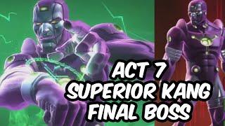 Act 7 Superior Kang Final Boss Fight - Free To Play Adventures 2023 - Marvel Contest of Champions