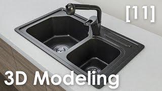 3D speed modeling kitchen SINK [11]