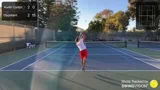 Practice Set - Austin Conlon (UTR 4.47) vs. Thomas Shou (UTR 2.89) - W 6-4